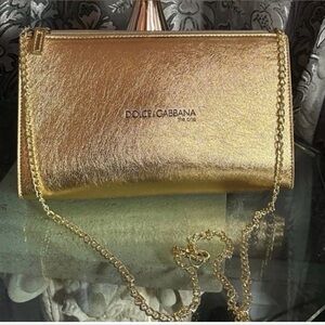 Dolce & Gabbana The One Beauty Clutch w/ Metal Chain NEW